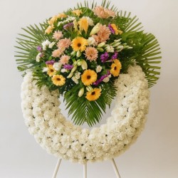 Corona floral funeral