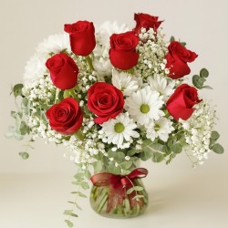 Bouquet Rosas y margaritas