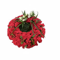 Círculo Floral Rojo