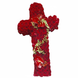 Cruz de Rosas Rojas